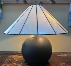 Stained Glass Style Iridescent Table Lamp