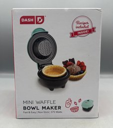 Door Dash Electric Mini Waffle Bowl Maker - NEW