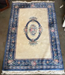 Wool Area Rug - 106 INCH X 65.5 INCH