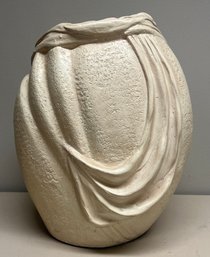 Handmade Plaster Vase - Artist Signed