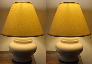 Decorative Ceramic Table Lamps - 2 Total