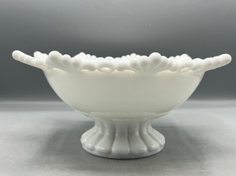 Westmoreland Milk Glass Footed Bowl