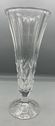 Cut Crystal Footed Vase