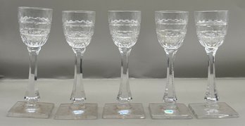 Cut Crystal Cordial Set - 5 Total