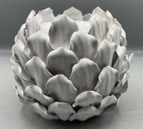 Ceramic Artichoke Votive Holder