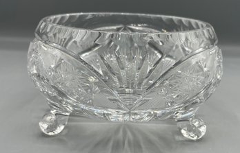 Cut Crystal Footed Bowl