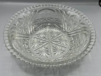 Decorative Cut Glass Bowl