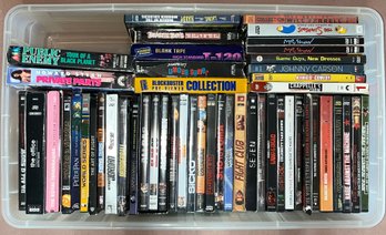 Assorted DVDs & VHS Tapes