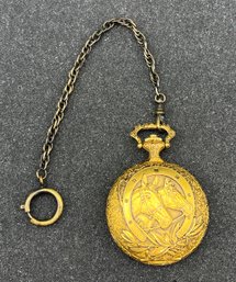Majestime 17 Jewels Shock Protected Gold-tone Pocket Watch