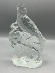 Decorative Viking Robin Bird Glass Bookend/paperweight