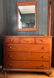 Solid Wood 6-drawer Dresser With Mirror Included