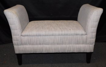 Golden Chair Inc Cushioned Settee Bench With Storage