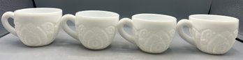 McKee Milk Glass Concord Pattern Mug Set - 11 Total