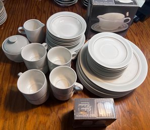 Galleria Collection Stoneware China 42 Piece Set