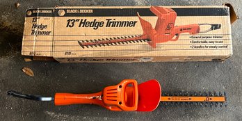 Black And Decker 13 INCH Electric Hedge Trimmer - Model #8115