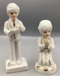 Toma Korean Religious Figurines Stamped 7019 & 5848