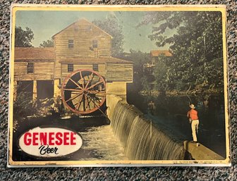 Vintage Genesee Brewing Co. Plastic Beer Advertising Sign