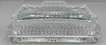 Cut Glass Butter Dish