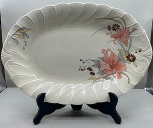 Nikko Calypso Blossom Time Porcelain Serving Platter - Made In Japan