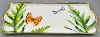 Charter Club - Grand Buffet Gold Pattern Porcelain Platter - Made In Sri Lanka