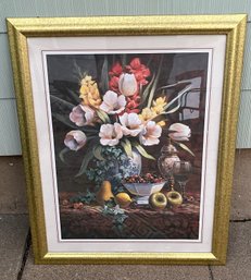 Decorative Floral Bouquet Framed Print