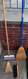 Assorted Brooms 4 Piece Lot