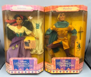 1995 Mattel Disney The Hunchback Of Notredame Phoebus & Esmerelda - NEW With Box