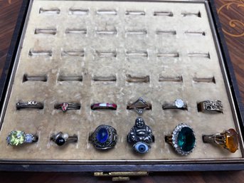 Vintage Ring Box With Contents Included