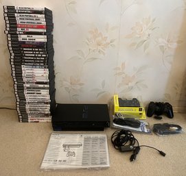 Sony Playstation 2 Gaming Console With 41 Games & 2 Controllers Included