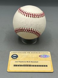 Joe Pepitone Signed MLB Baseball With COA