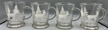 Anchor Hocking Glass Mug Set  - 4 Total