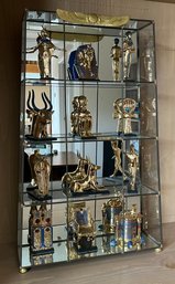 Treasures Of Tutankhamun With Glass Mirror Display - The Franklin Mint 1989 - 12 Total