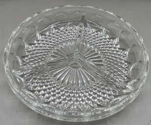 Cut Glass Sectional Platter