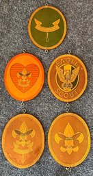 Wooden Cub Scout Wall Plaques - 5 Total