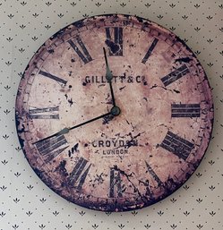 Decorative Timeworks Battery Operated Wall Clock