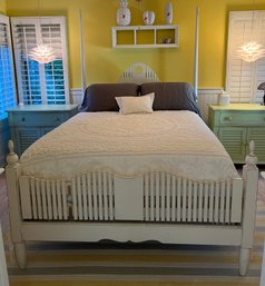 Solid Wood Queen Size Post Bed Frame