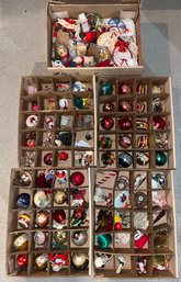 Large Assorted Lot Of Christmas Ornaments