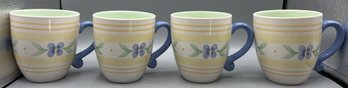 Pfaltzgraff Summer Breeze Pattern Stoneware Coffee Mug Set - 11 Totals