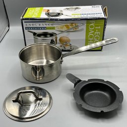 Endurance Stainless Steel 1-Egg Poacher Pot - Box Included