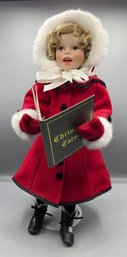 Danbury Mint Shirley Temple Christmas Doll Collection Porcelain Doll - Little Caroler