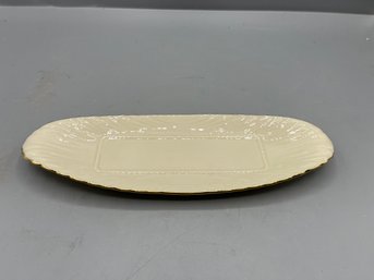 Lenox Ivory Porcelain Gold Trim Butter Dish