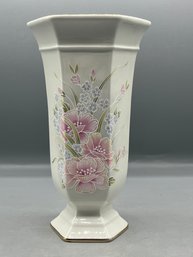 Royal Winton Porcelain Floral Pattern Vase - Made In England