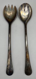 Silver Plated Serving Utensils - 2 Total - Made In Italy