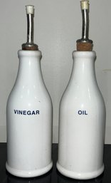 Oil & Vinegar Porcelain Cruet Set - 2 Total