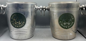 Domaine Chandon Aluminum Ice Buckets With Handles - 2 Total