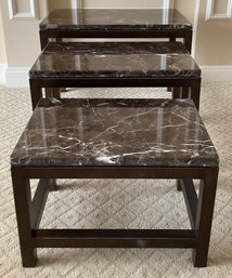 Marble Top Nesting Tables- 3