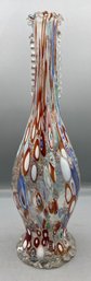 Hand Blown Venetian Crystal Vase - Made In Murano Italy