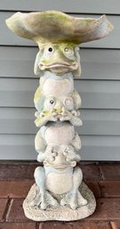 Outdoor Resin 'say Nothing, Hear Nothing, See Nothing' Decor/bird Bath
