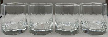Hexagon Style Drinking Glass Set - 5 Total