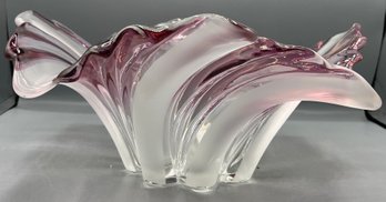 Decorative Frosted Crystal Bowl